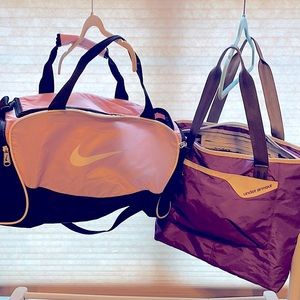 Nike and under armour bags
